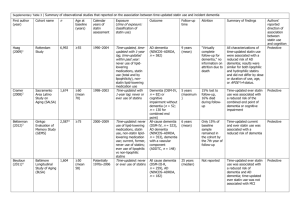 Supplementary Table 3 | Summary of observational studies that