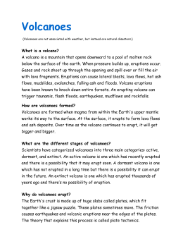 Raging Planet: Volcano Movie Questions [they are in order, answer