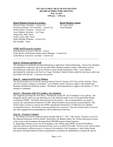 May 16 2012 Revised Board Meeting Minutes