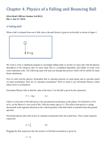 Physics of the Falling Ball