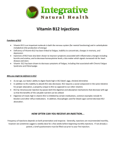 Vitamin B12 Injections