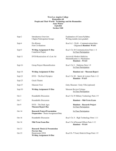 Humanities 60 #1260 - West Los Angeles College