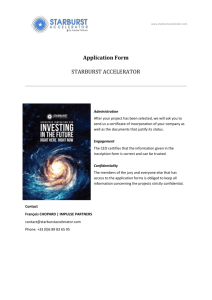 Application Form - Starburst Accelerator