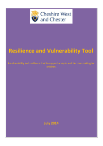 Resilience/Vulnerability Matrix
