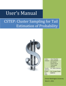 CSTEP: Cluster Sampling for Tail Estimation of Probability