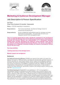 Marketing & Audience Development Manager Job Description