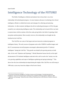 Intelligence Tech of the Future