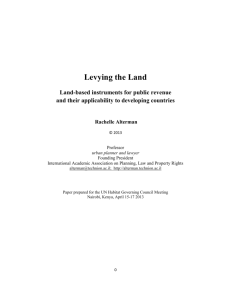 Land-based instruments for public revenue and their
