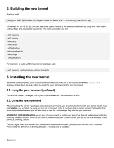 Building+Installing Centos kernel