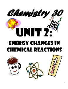 Energy Changes in Chemical Reactions Student