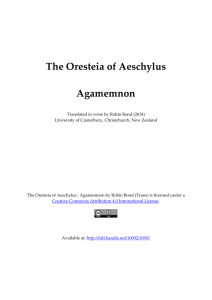 The Oresteia of Aeschylus - Agamemnon.