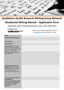 QHRWGN writing retreat app form