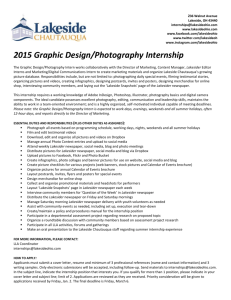 2015 Graphic Design/Photography Internship