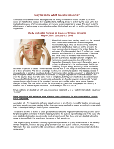 Do you know what causes Sinusitis?