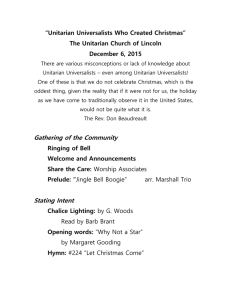 Unitarian Universalists Who Created Christmas