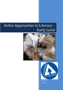 Active Approaches to Literacy