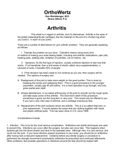 Arthritis Information Sheet
