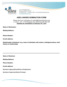 asea award nomination form