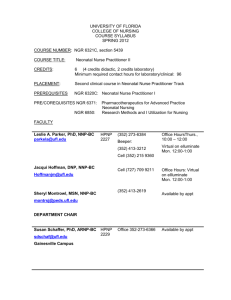 Syllabus - College of Nursing