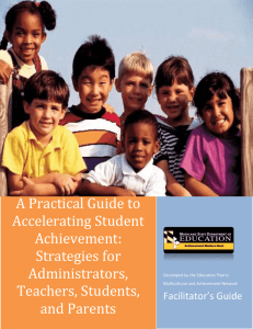 A Practical Guide to Accelerating Student Achievement: Strategies