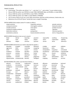 AP Exam Resource: Analyzing Syntax, Diction, & Tone
