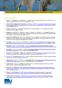 ARI publication list 2007 - Department of Environment, Land, Water