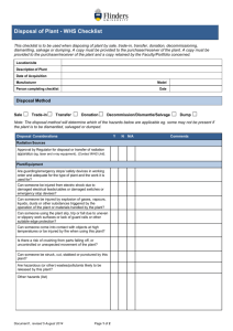 Disposal of Plant - WHS Checklist (DOCX 60KB)