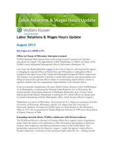Hot Topics In LABOR LAW - Wolters Kluwer Law & Business News