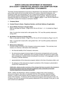 2003 county farm mutual request for exemption from filing quarterly