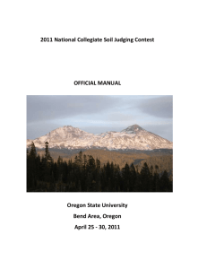 National Soil Judging Contest Manual 2007