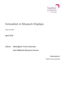 April 2015 - Innovation in Museum Displays