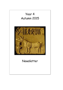Year 4 Autumn 2015 Newsletter Literacy We will continue to improve