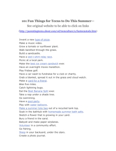 101 Fun Things for Teens to Do This Summer