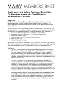 Parliamentary Inquiry into Flood Mitigation Infrastructure in Victoria