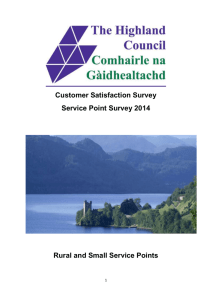 Customer Satisfaction Survey Service Point