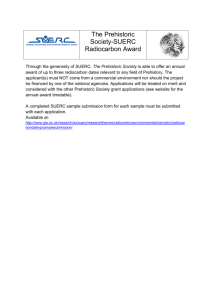 SUERC_Award - The Prehistoric Society