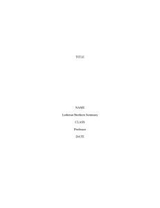 LBS Exegetical Paper Template