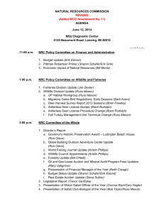 NATURAL RESOURCES COMMISSION AGENDA Page June 12