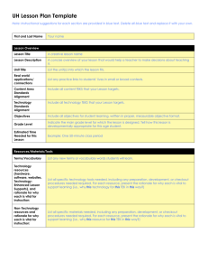 UH Lesson Plan Template (Word Document)