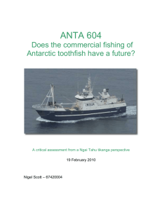 Does the commercial fishing of Antarctic toothfish have a future?