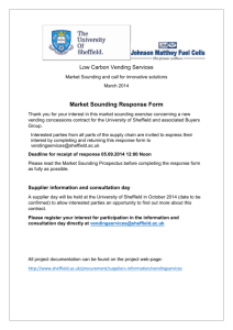 Market Sounding Response Form- March 2014