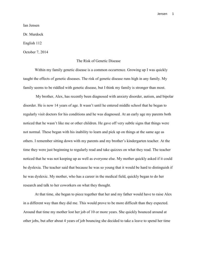 research paper about genetic diseases