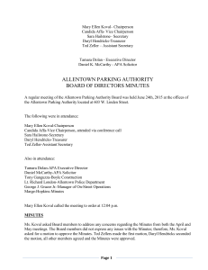June 2015 - Allentown Parking Authority