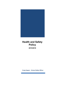 Health and Safety Policy