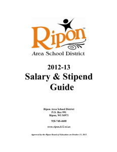 Ripon Compensation Model - April 30, 2013 ()