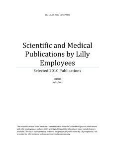 See publications from Lilly employees