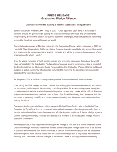 Graduation Pledge Alliance Press Release