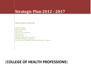 College of Health Professions Strategic Plan