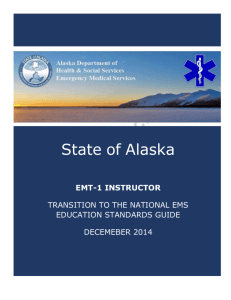 AK EMT 1 Instructor Transition Plan