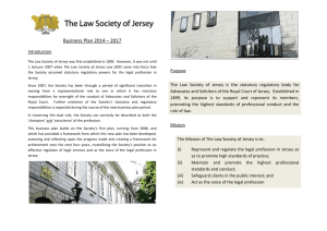 Business Plan - The Law Society of Jersey
